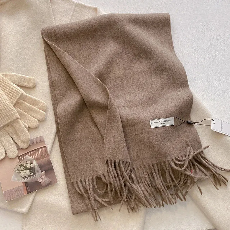 Luxury Cashmere Wool Winter Scarf | Warm Pashmina Shawl | Stylish Wrap for Women 2024