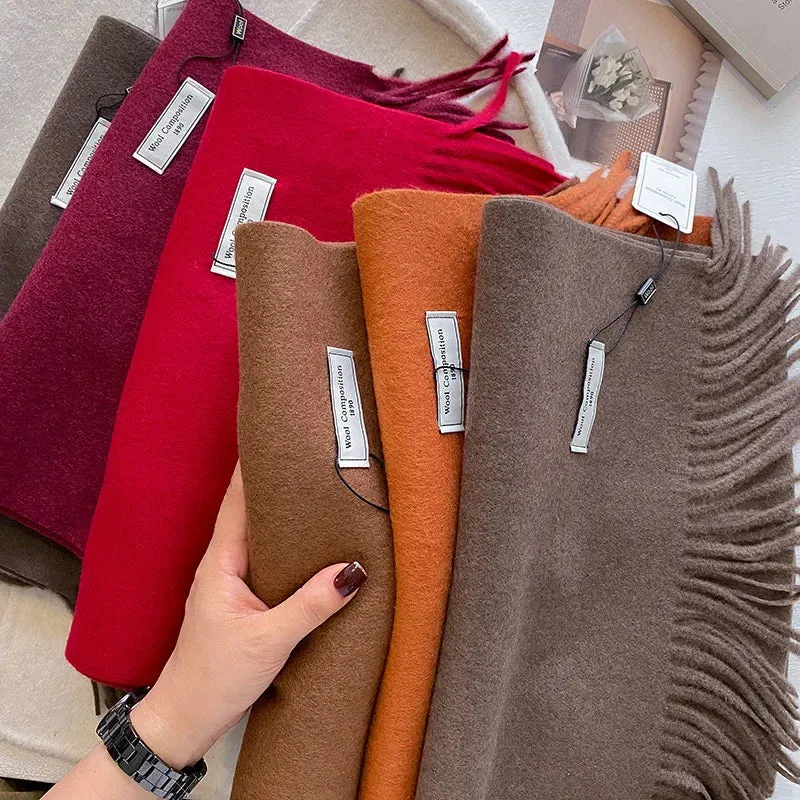 Luxury Cashmere Wool Winter Scarf | Warm Pashmina Shawl | Stylish Wrap for Women 2024