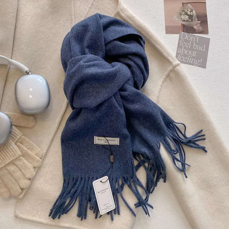Luxury Cashmere Wool Winter Scarf | Warm Pashmina Shawl | Stylish Wrap for Women 2024