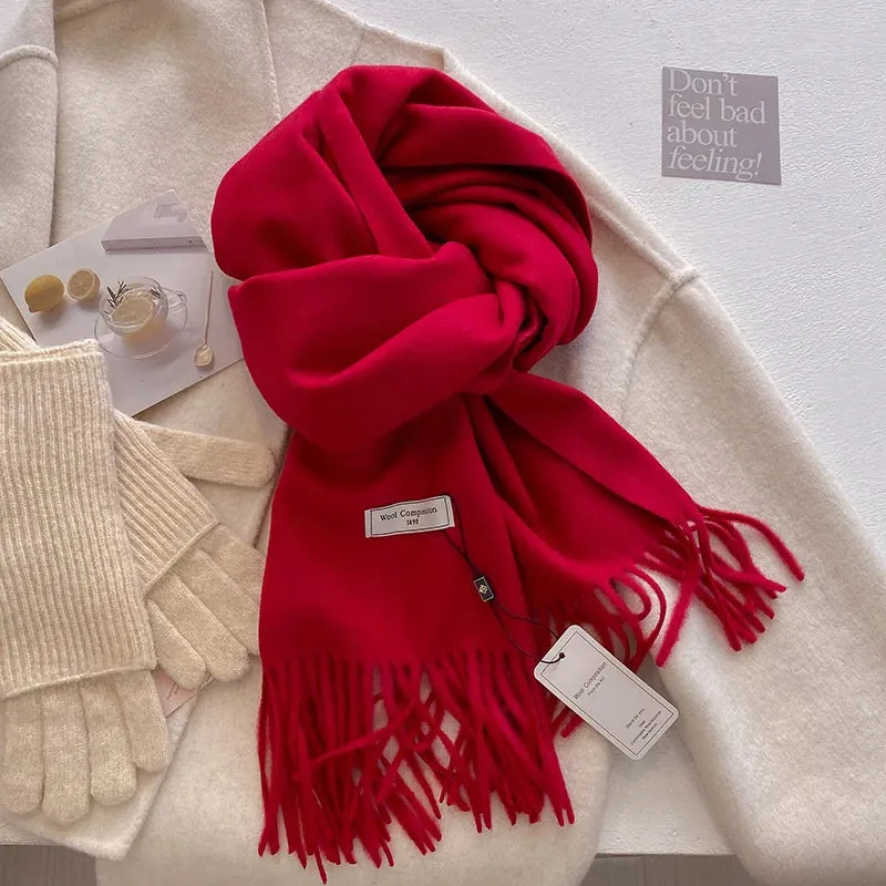 Luxury Cashmere Wool Winter Scarf | Warm Pashmina Shawl | Stylish Wrap for Women 2024