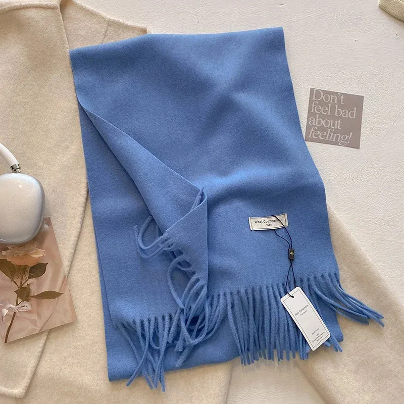 Luxury Cashmere Wool Winter Scarf | Warm Pashmina Shawl | Stylish Wrap for Women 2024