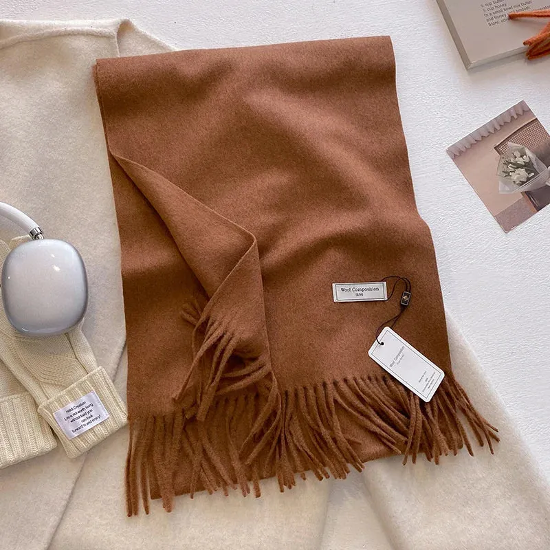 Luxury Cashmere Wool Winter Scarf | Warm Pashmina Shawl | Stylish Wrap for Women 2024