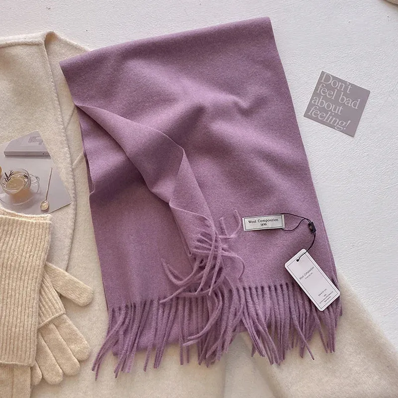 Luxury Cashmere Wool Winter Scarf | Warm Pashmina Shawl | Stylish Wrap for Women 2024