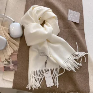 Luxury Cashmere Wool Winter Scarf | Warm Pashmina Shawl | Stylish Wrap for Women 2024