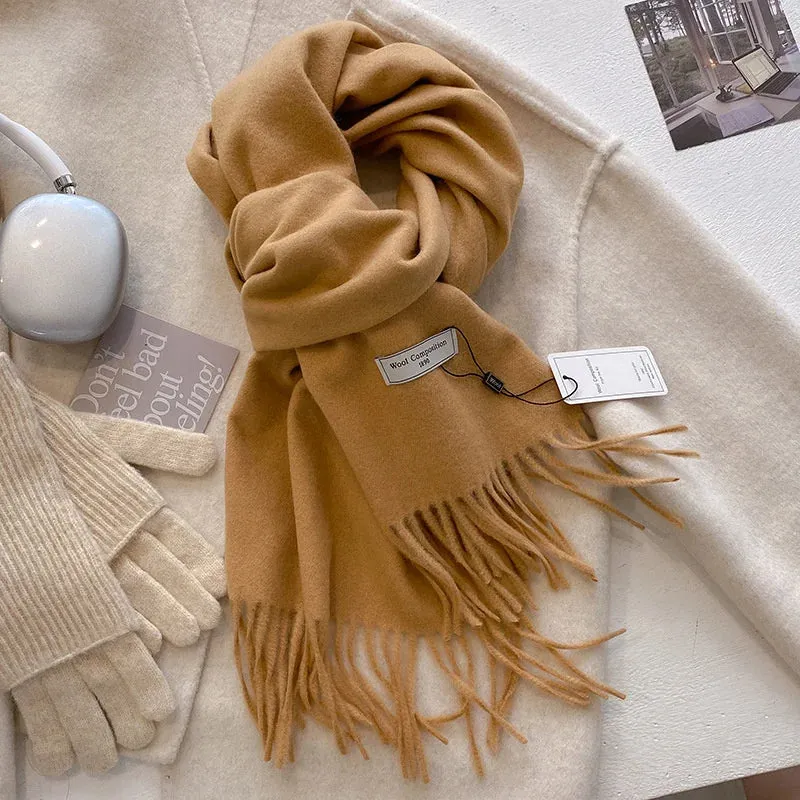 Luxury Cashmere Wool Winter Scarf | Warm Pashmina Shawl | Stylish Wrap for Women 2024