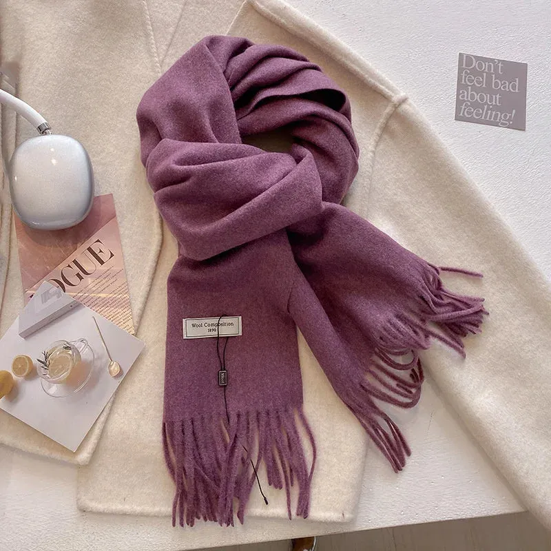 Luxury Cashmere Wool Winter Scarf | Warm Pashmina Shawl | Stylish Wrap for Women 2024