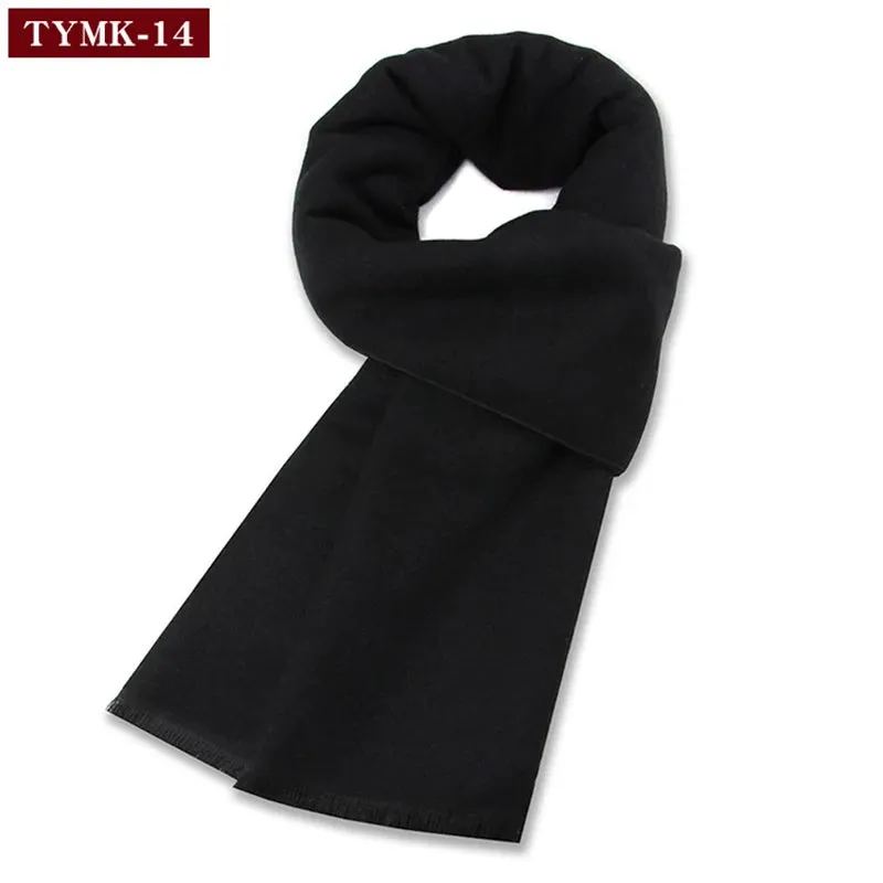 Luxury Wool Scarf for Men | Winter Warm Cashmere Silk Plaid Pashmina Shawl | EnigmaParis
