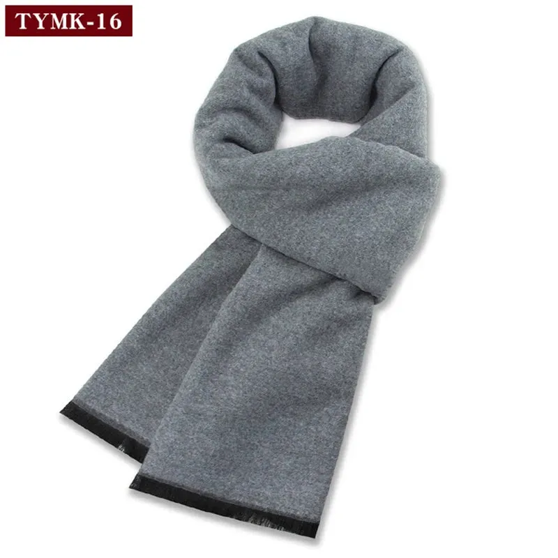 Luxury Wool Scarf for Men | Winter Warm Cashmere Silk Plaid Pashmina Shawl | EnigmaParis