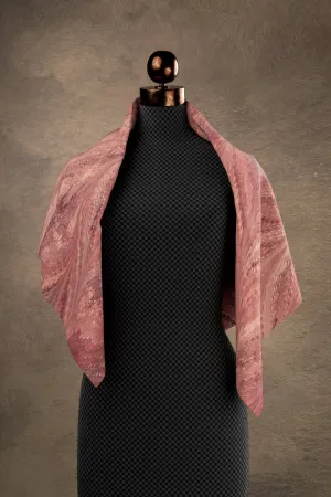 Marbled Butterfly Vermilion Square Scarf
