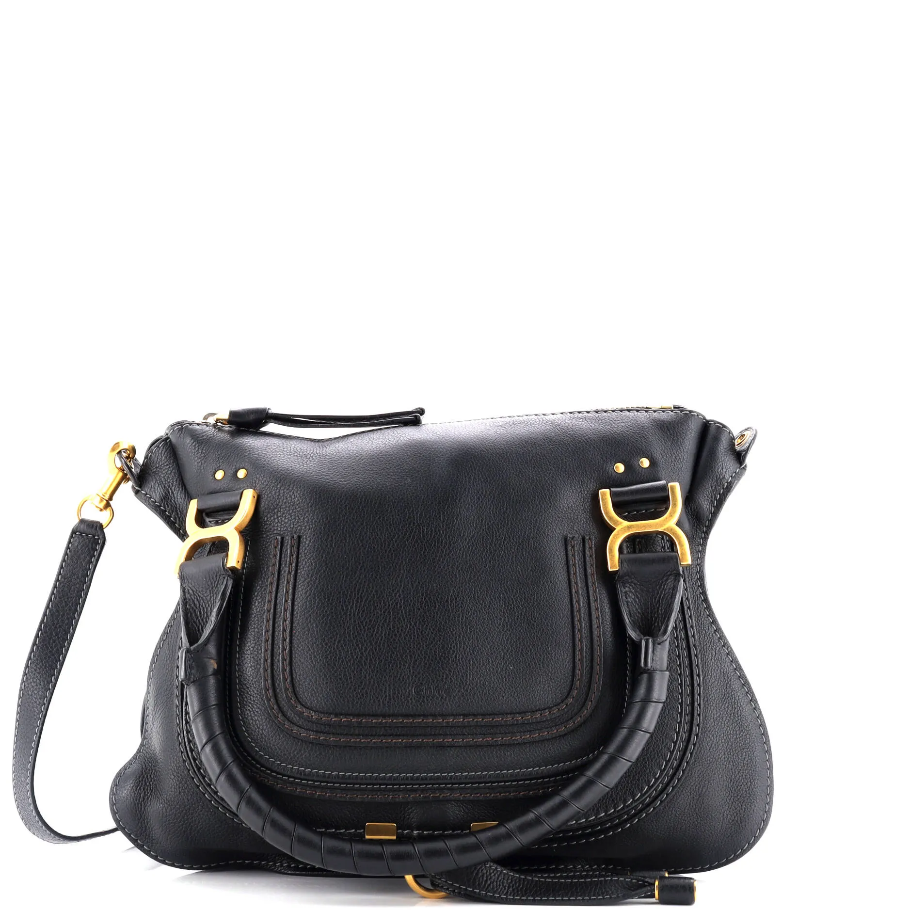 Marcie Satchel Leather Medium