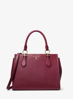 Marilyn Medium Saffiano Leather Satchel