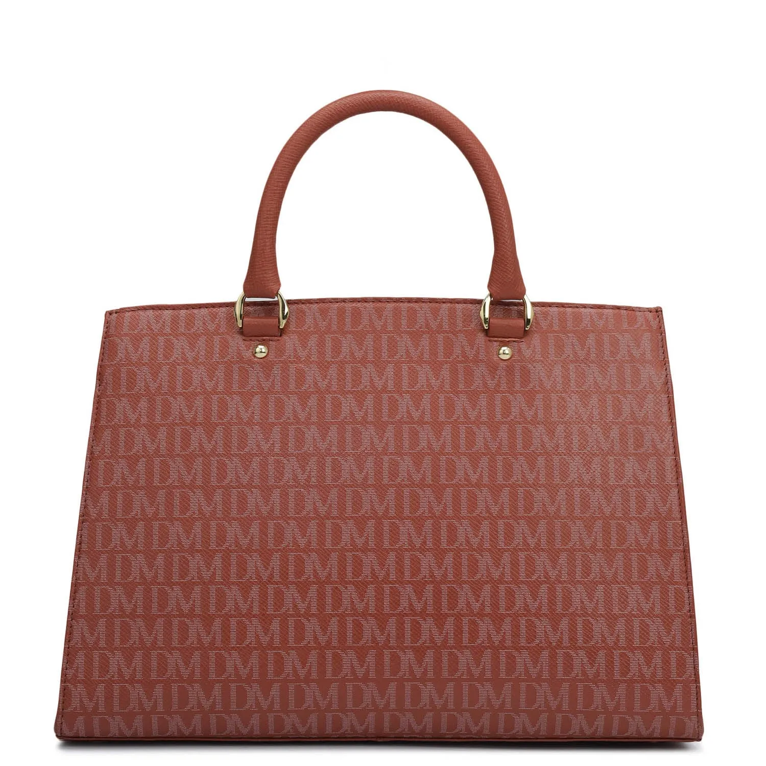 Medium Monogram Franzy Leather Satchel - Brick