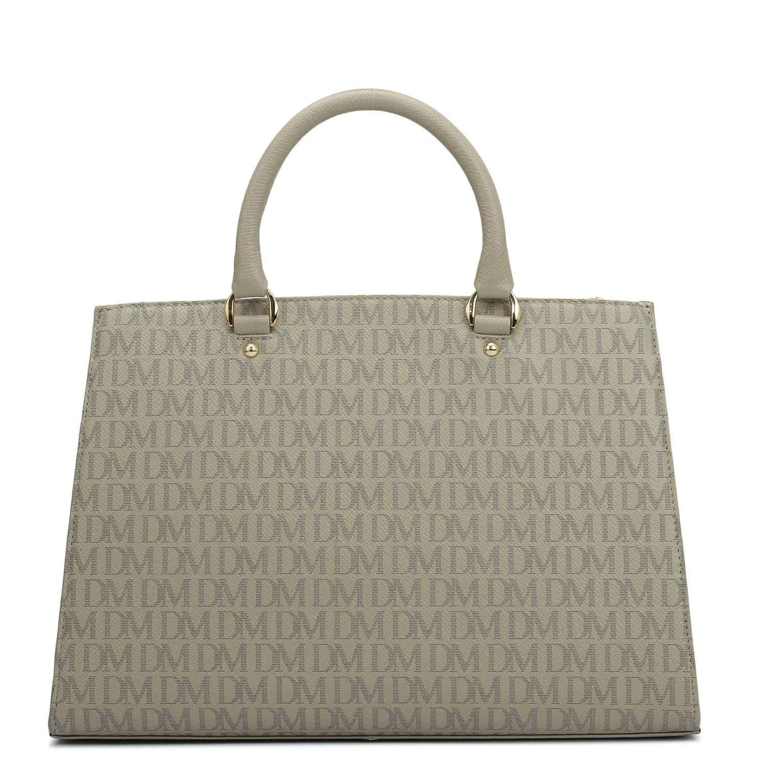Medium Monogram Franzy Leather Satchel - Chalk