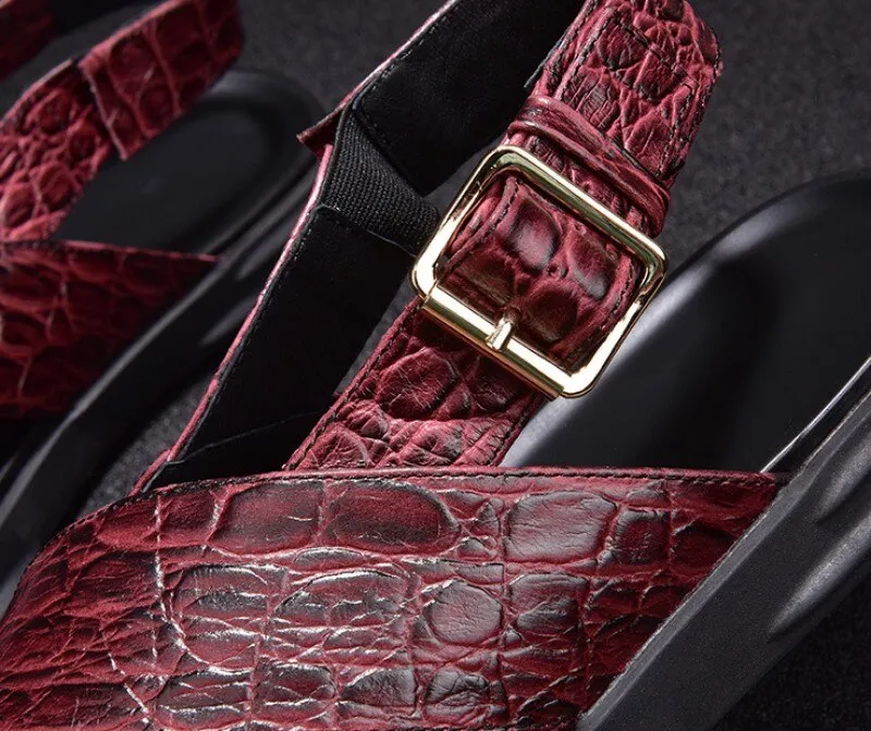 Men Leisure Buckle Strap Beach Sandals Slippers