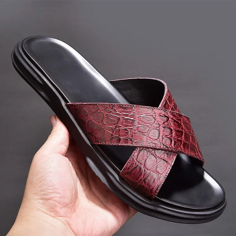 Men Leisure Buckle Strap Beach Sandals Slippers