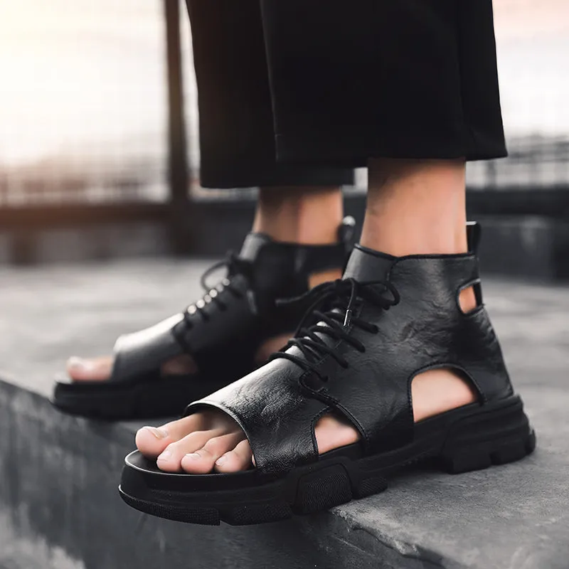 Men's Fashion Leather Beach Sandals..