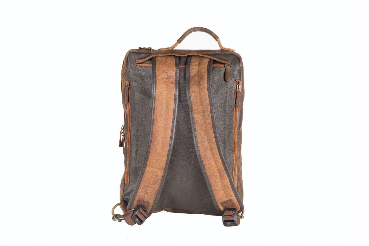 Mens Leather Combination Bag - Arno