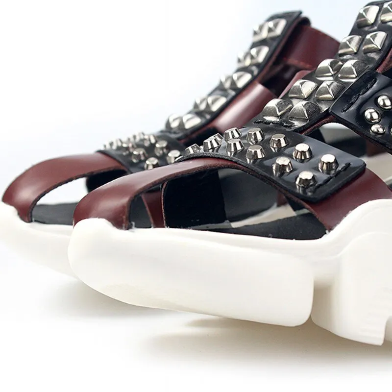 Mens New Thick Bottom Height Increasing  Casual Sandals