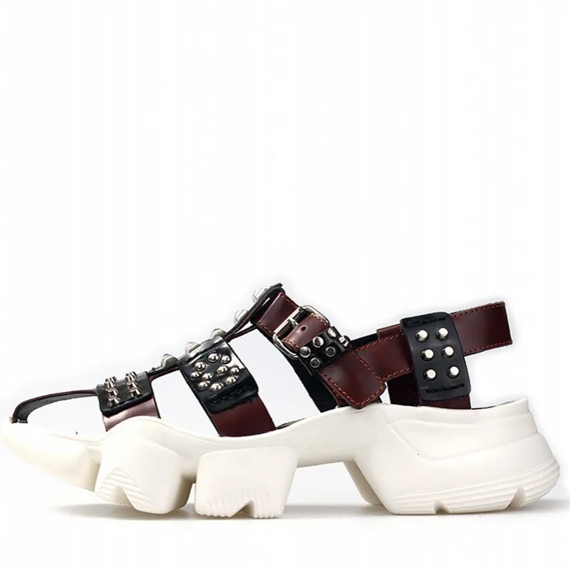Mens New Thick Bottom Height Increasing  Casual Sandals
