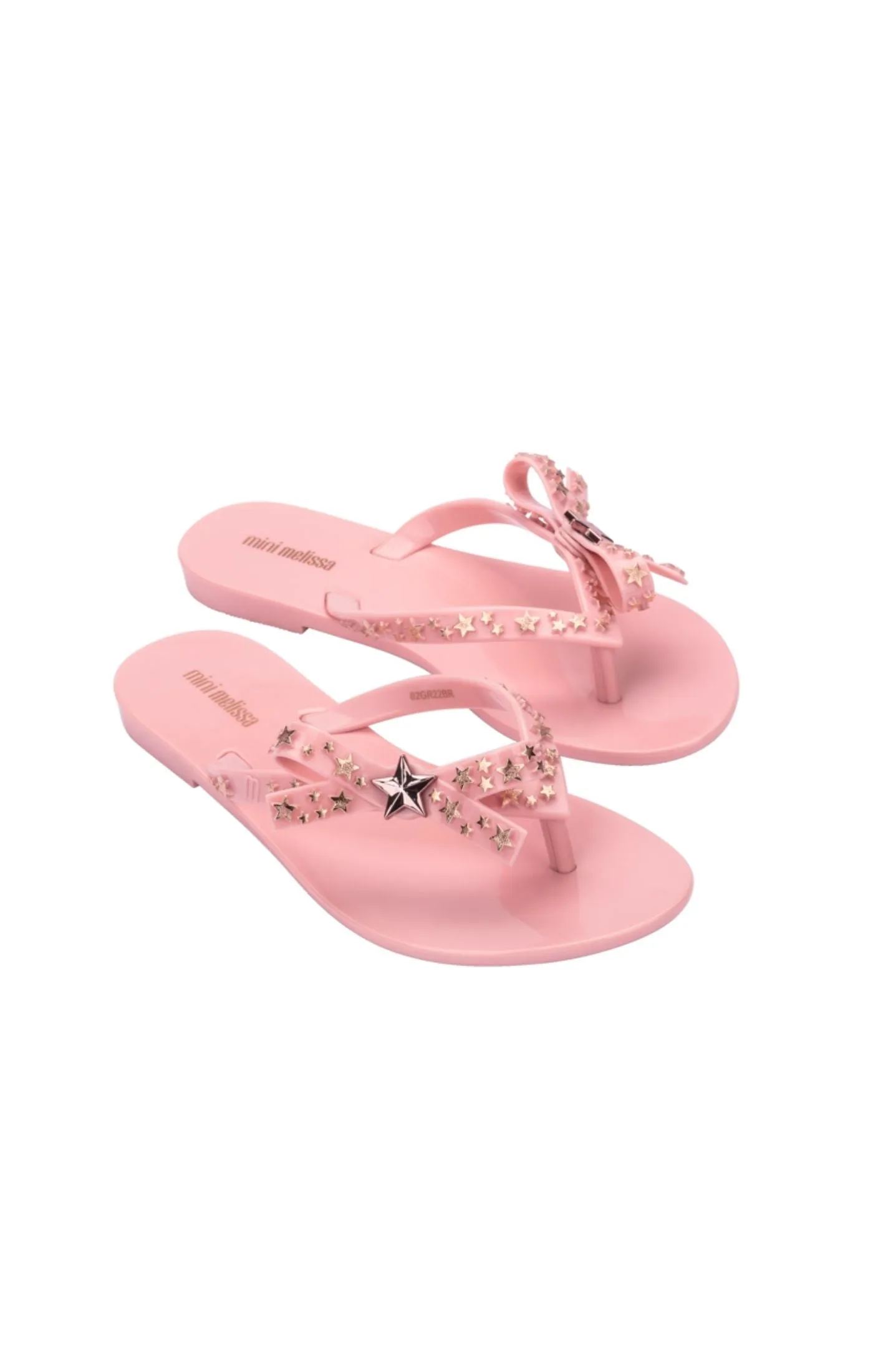 Mini Melissa Harmonic Stars Flip Flops - Pink