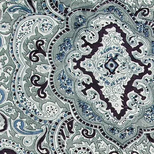 Mini Wild Rag Paisley Silver Black