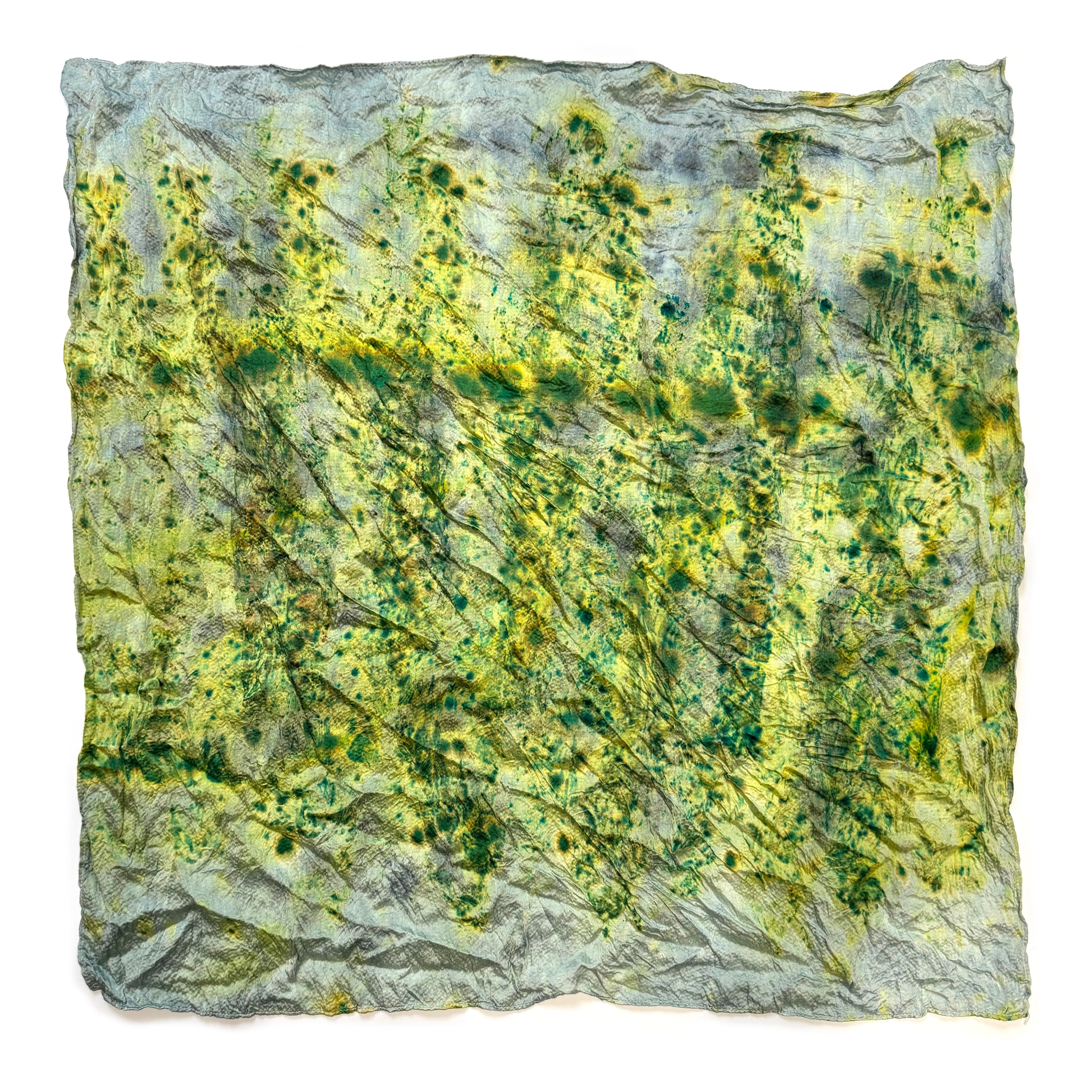 MJM x Yesaet Botanical Dyed Scarf and Mother Gaia 10k Gold Ring Set