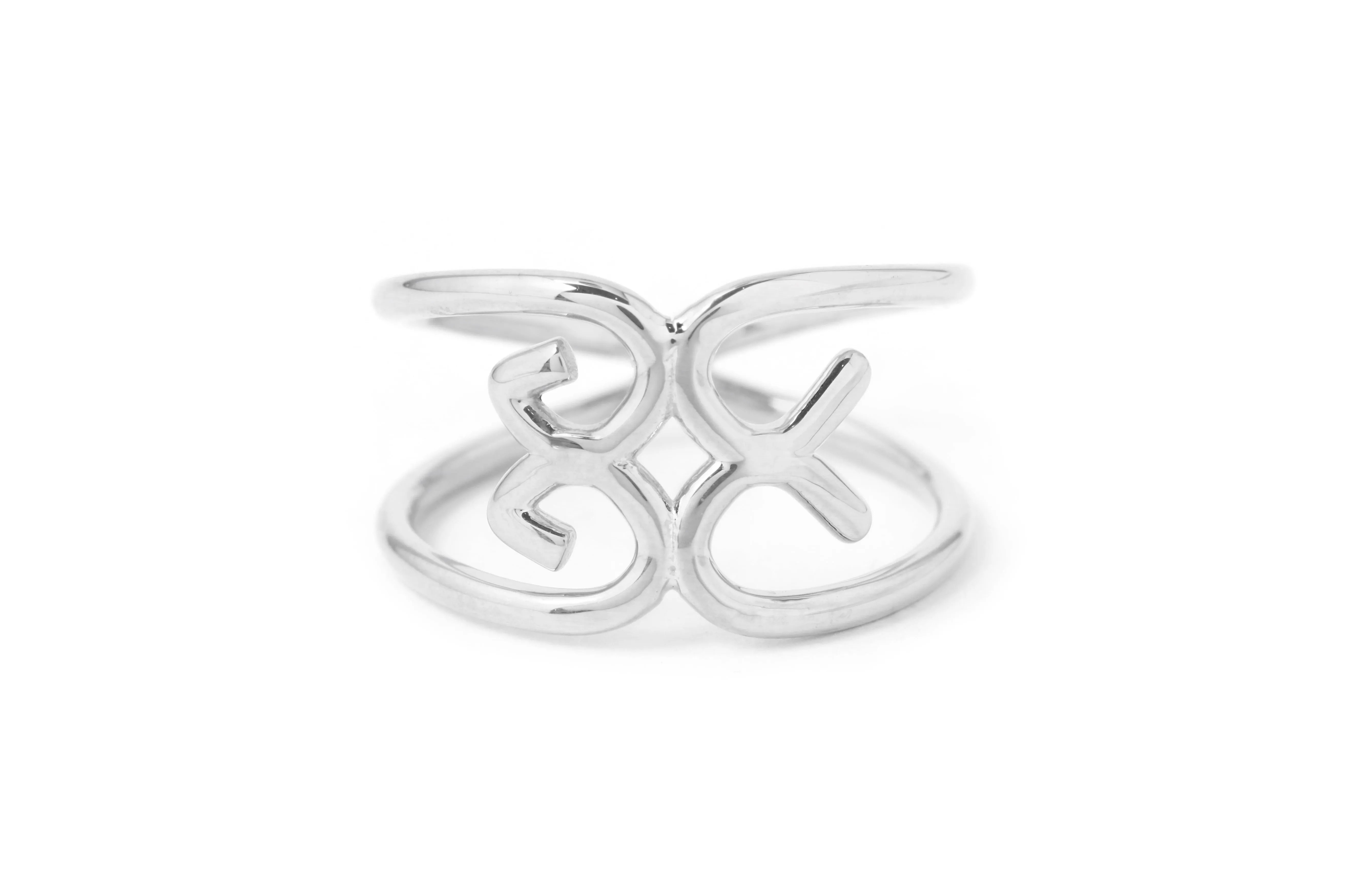 MJM x Yesaet Botanical Dyed Scarf and Mother Gaia Sterling Silver Ring Set