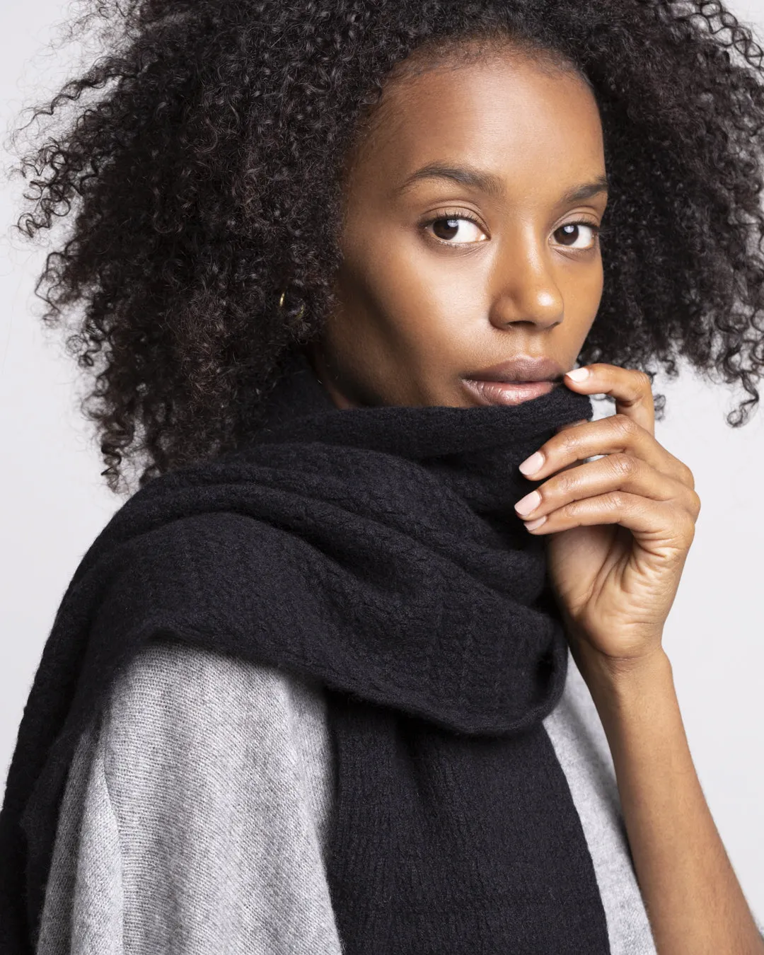 Monica Oversized Cashmere Scarf