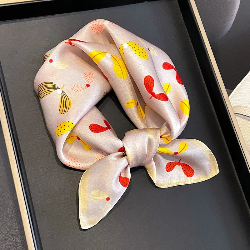 Mulberry Silk  Small Square Scarf Silk Scarf