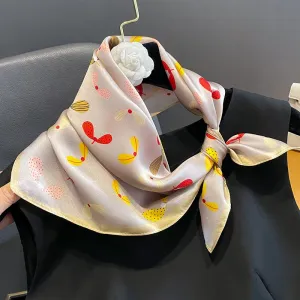 Mulberry Silk  Small Square Scarf Silk Scarf