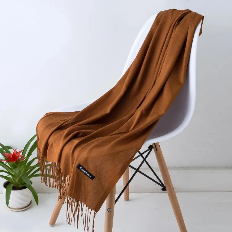 New Cashmere Wool Scarf | Thin & Warm Winter Shawl | Unisex Pashmina Wrap | EnigmaParis