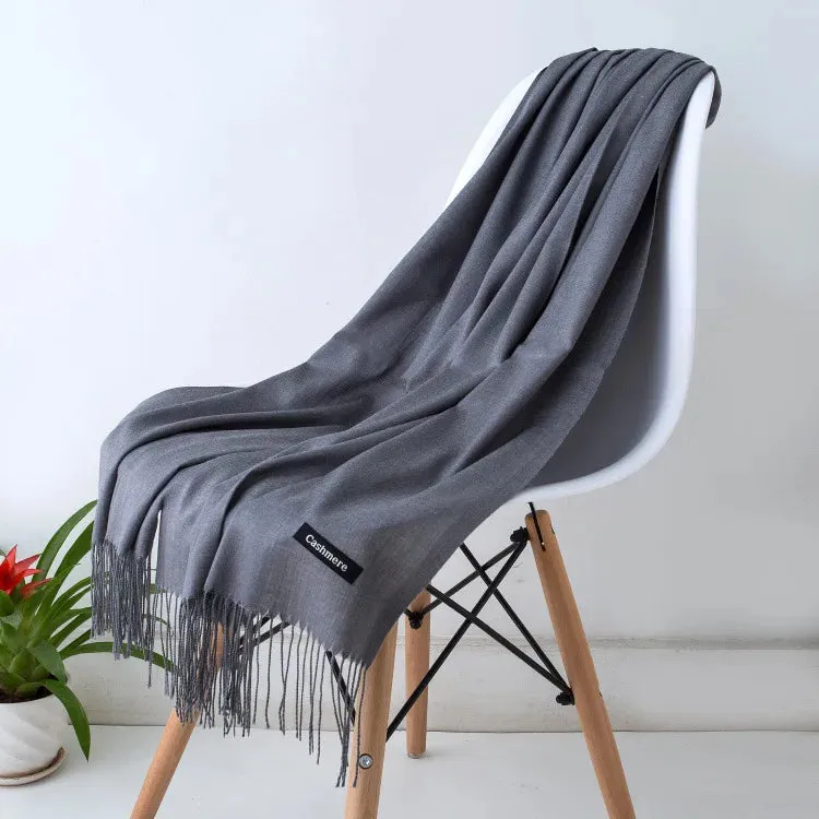 New Cashmere Wool Scarf | Thin & Warm Winter Shawl | Unisex Pashmina Wrap | EnigmaParis