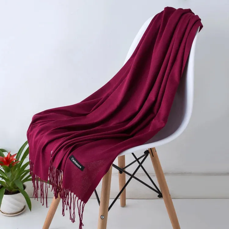 New Cashmere Wool Scarf | Thin & Warm Winter Shawl | Unisex Pashmina Wrap | EnigmaParis