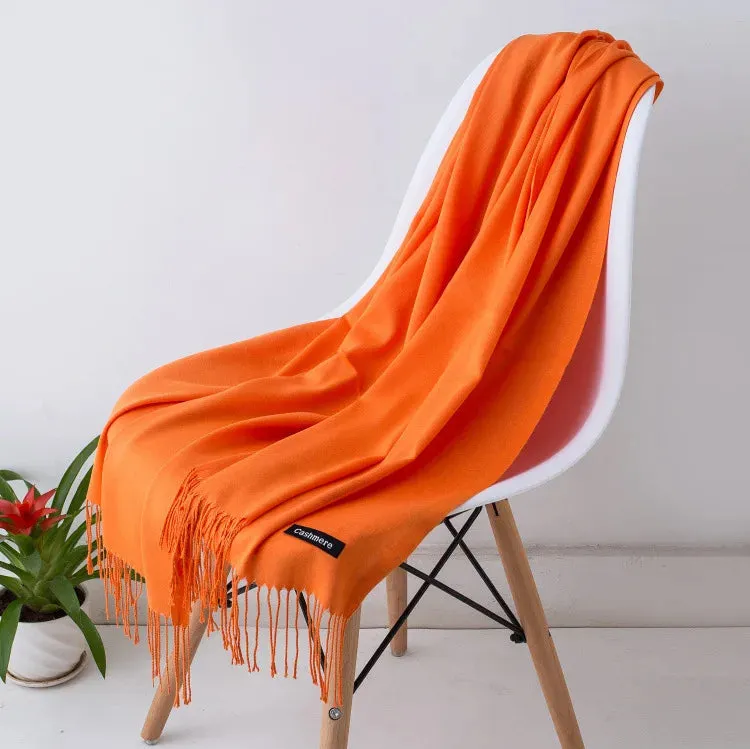 New Cashmere Wool Scarf | Thin & Warm Winter Shawl | Unisex Pashmina Wrap | EnigmaParis