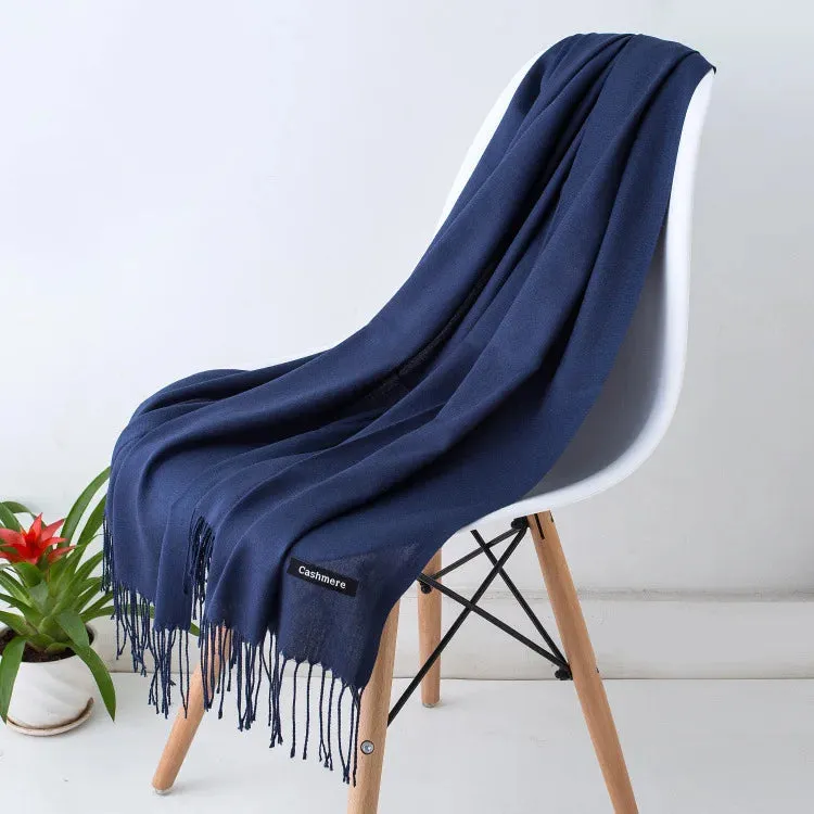 New Cashmere Wool Scarf | Thin & Warm Winter Shawl | Unisex Pashmina Wrap | EnigmaParis