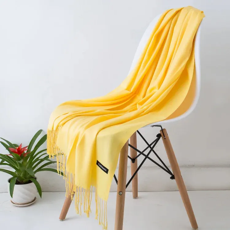 New Cashmere Wool Scarf | Thin & Warm Winter Shawl | Unisex Pashmina Wrap | EnigmaParis