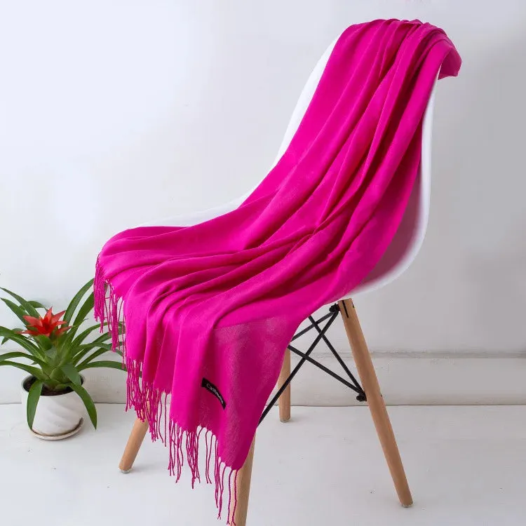 New Cashmere Wool Scarf | Thin & Warm Winter Shawl | Unisex Pashmina Wrap | EnigmaParis