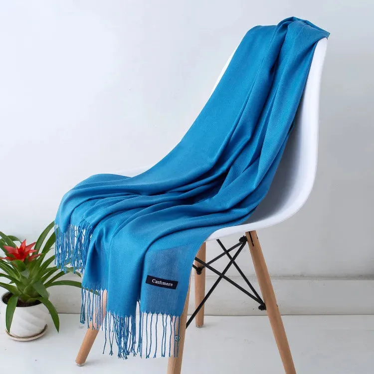 New Cashmere Wool Scarf | Thin & Warm Winter Shawl | Unisex Pashmina Wrap | EnigmaParis