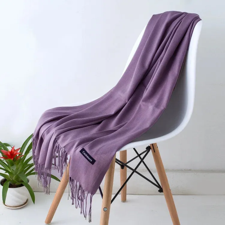 New Cashmere Wool Scarf | Thin & Warm Winter Shawl | Unisex Pashmina Wrap | EnigmaParis