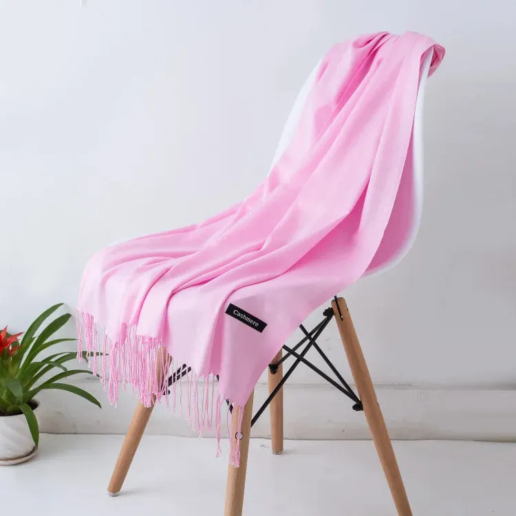 New Cashmere Wool Scarf | Thin & Warm Winter Shawl | Unisex Pashmina Wrap | EnigmaParis