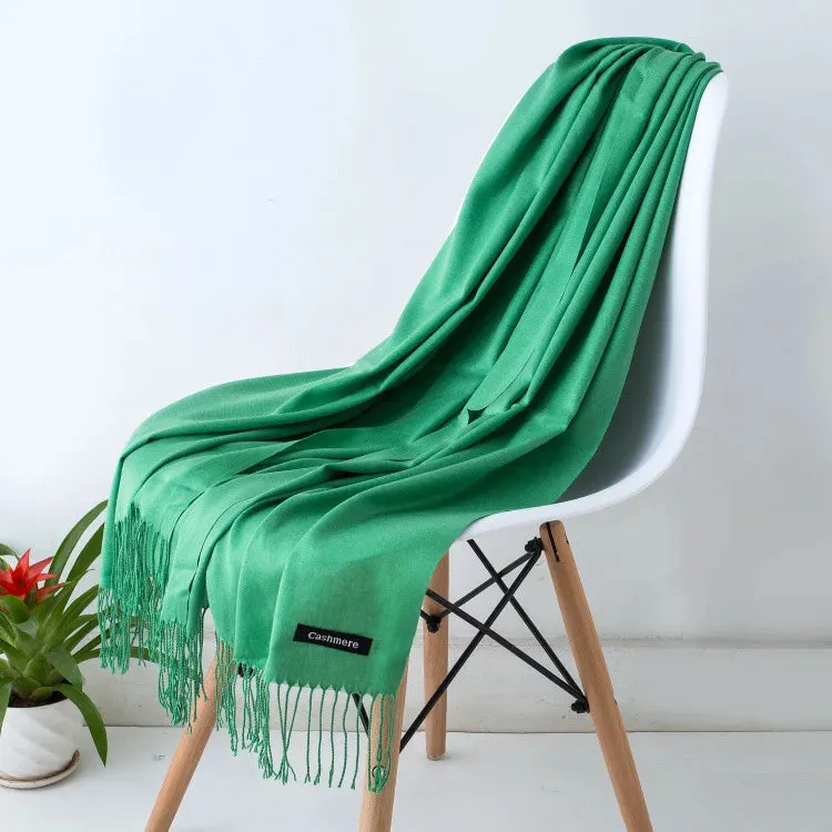 New Cashmere Wool Scarf | Thin & Warm Winter Shawl | Unisex Pashmina Wrap | EnigmaParis