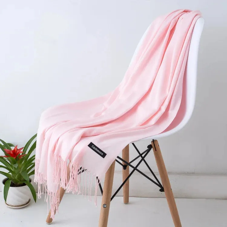 New Cashmere Wool Scarf | Thin & Warm Winter Shawl | Unisex Pashmina Wrap | EnigmaParis