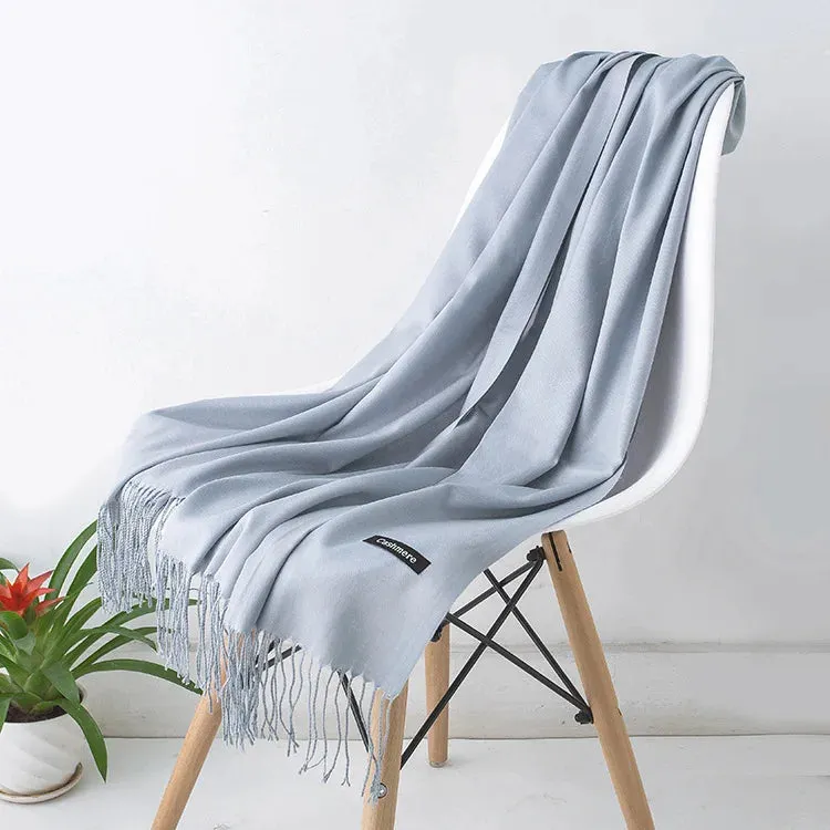 New Cashmere Wool Scarf | Thin & Warm Winter Shawl | Unisex Pashmina Wrap | EnigmaParis
