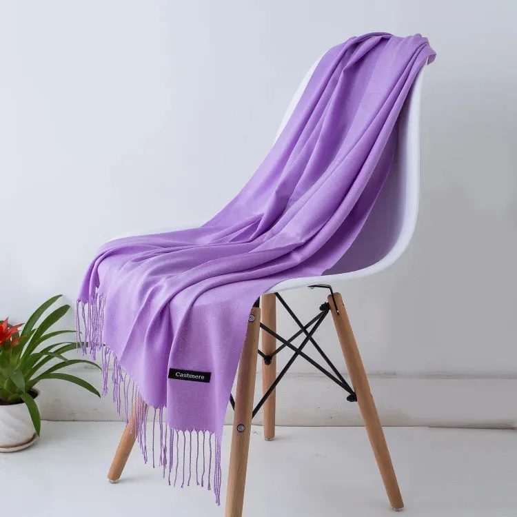 New Cashmere Wool Scarf | Thin & Warm Winter Shawl | Unisex Pashmina Wrap | EnigmaParis