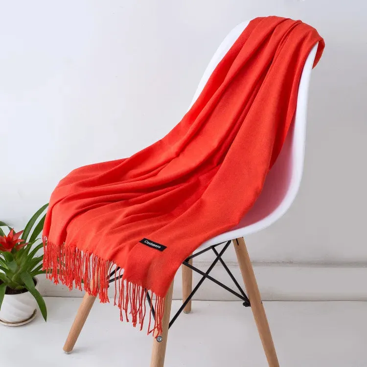 New Cashmere Wool Scarf | Thin & Warm Winter Shawl | Unisex Pashmina Wrap | EnigmaParis