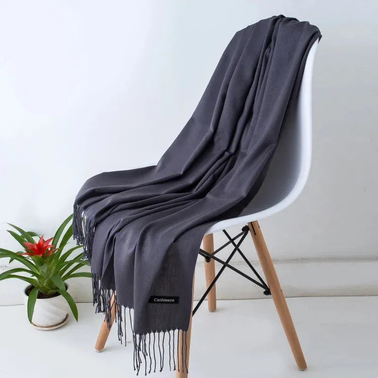 New Cashmere Wool Scarf | Thin & Warm Winter Shawl | Unisex Pashmina Wrap | EnigmaParis
