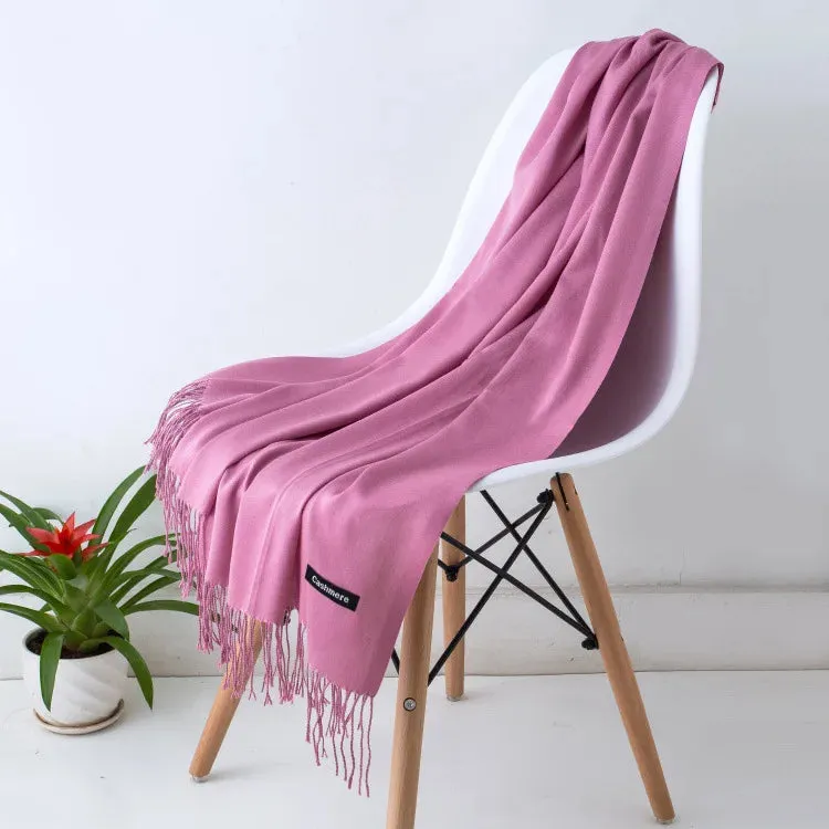 New Cashmere Wool Scarf | Thin & Warm Winter Shawl | Unisex Pashmina Wrap | EnigmaParis