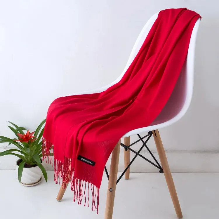 New Cashmere Wool Scarf | Thin & Warm Winter Shawl | Unisex Pashmina Wrap | EnigmaParis