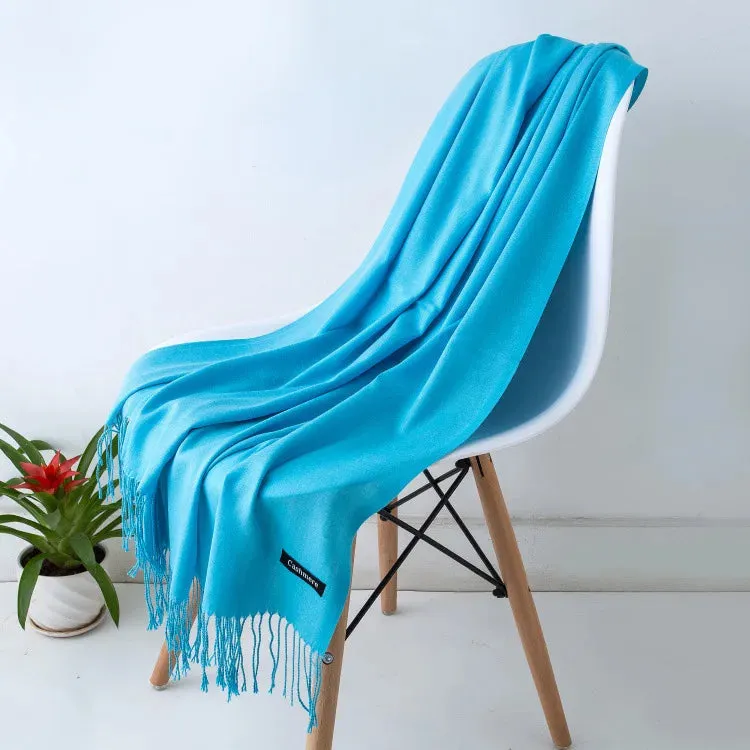 New Cashmere Wool Scarf | Thin & Warm Winter Shawl | Unisex Pashmina Wrap | EnigmaParis