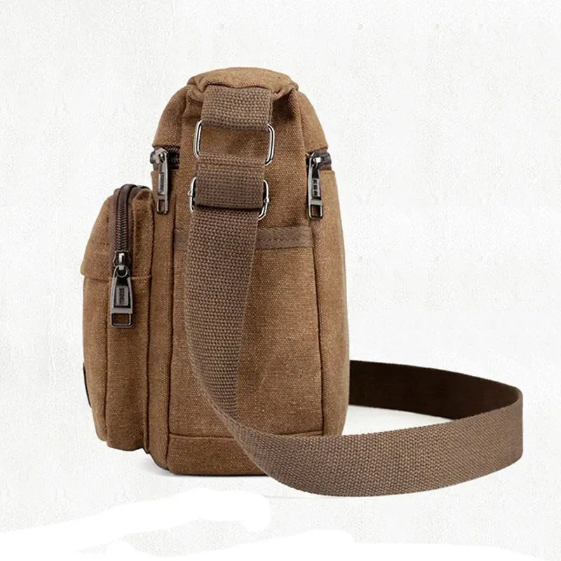 New Fashion Men Canvas Crossbody Shoulder Messenger Bags